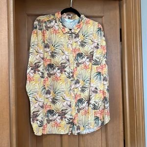 Floral rayon Camp shirt